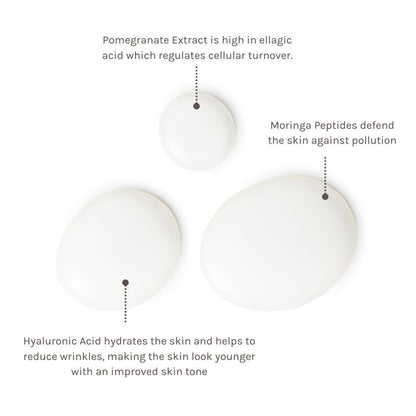 evolve organic skincare swatch of organic micellar cleansing water with ingredient information