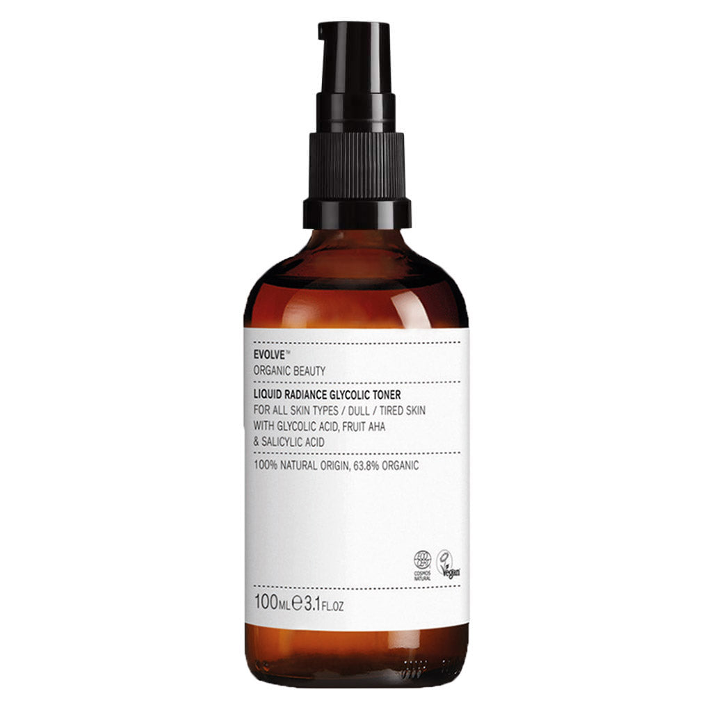 Evolve Organic Beauty Toner 100ml Liquid Radiance Glycolic Toner