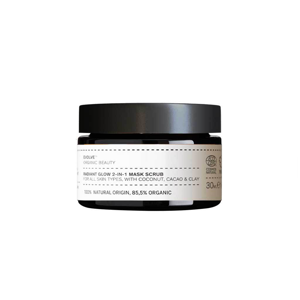 Masque Exfoliant Bio Radiant Glow 2-en-1 - Format Voyage