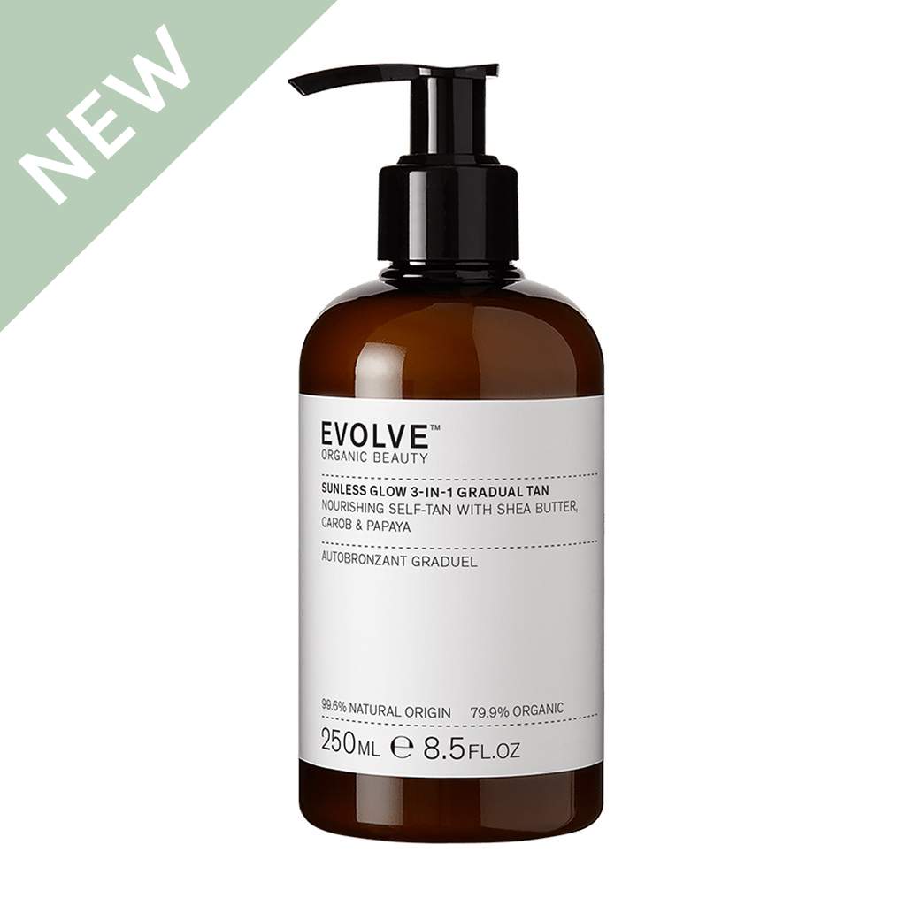 Evolve Organic Beauty Tanning Lotion Sunless Glow Gradual Tan