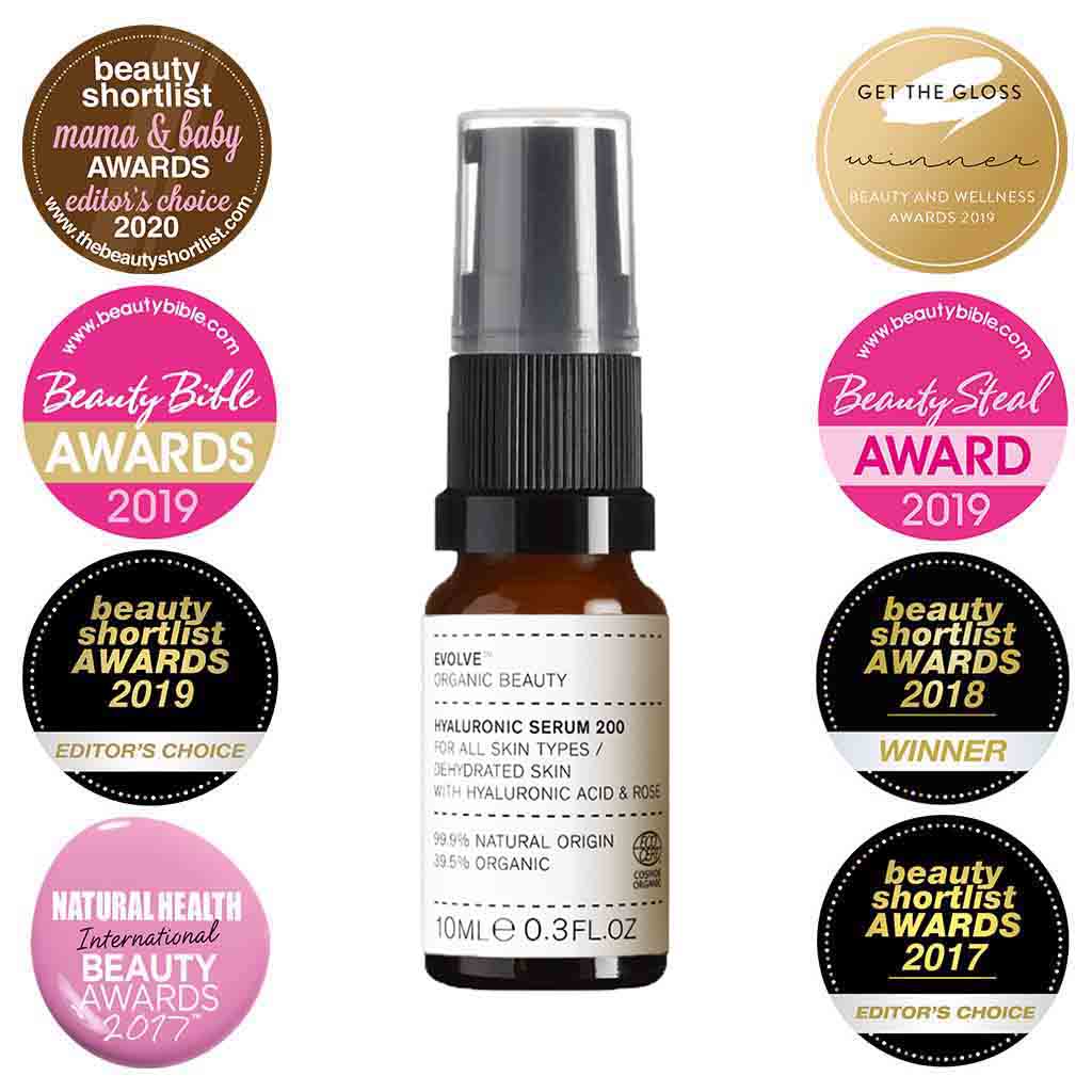 Evolve Organic Beauty Face Serum Hyaluronic Serum 200 - Travel Size