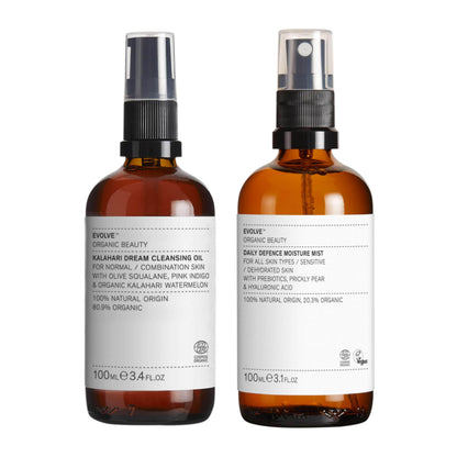 evolve organic skincare kalahari cleanse and tone duo